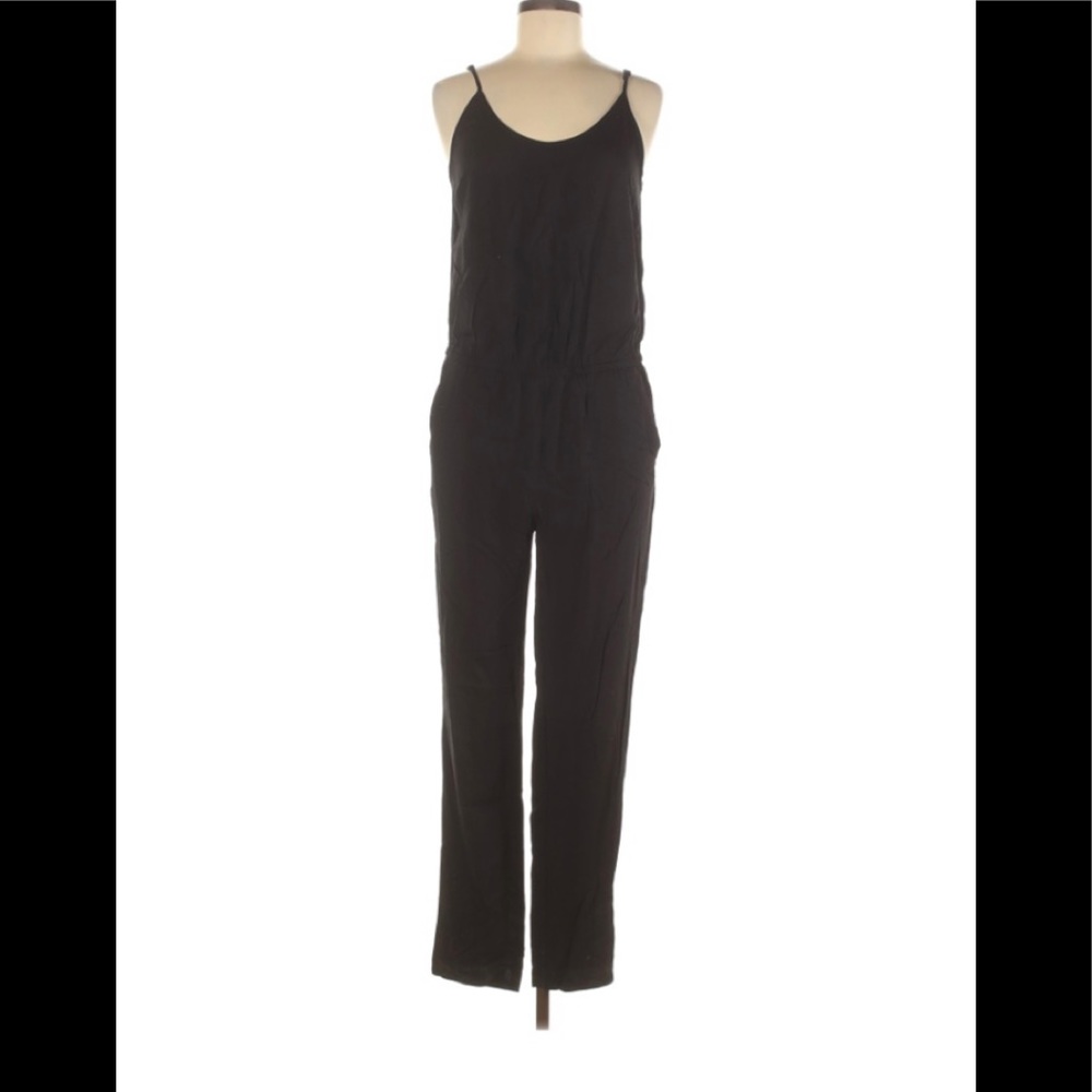 H&M spaghetti strap black romper - 8